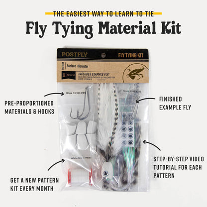 Postfly Saltwater Fly Tying Kit Box