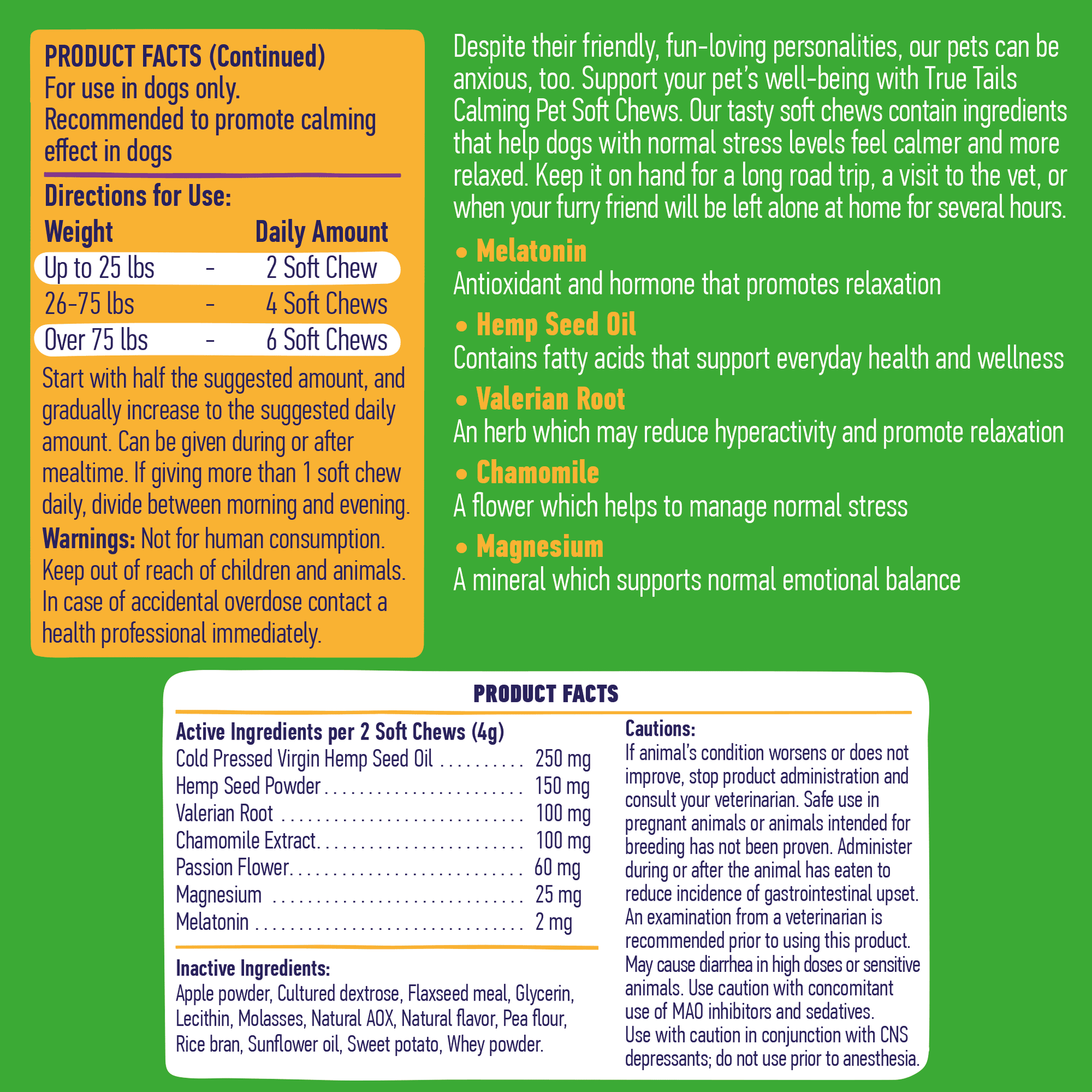 Calming Support With Hemp For Dogs 9oz Jar (120 Count) - Angler's Pro Tackle & Outdoors