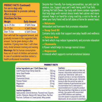 Calming Support With Hemp For Dogs 9oz Jar (120 Count) - Angler's Pro Tackle & Outdoors