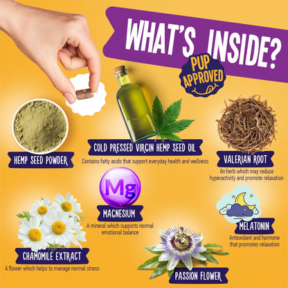 Calming Support With Hemp For Dogs 9oz Jar (120 Count) - Angler's Pro Tackle & Outdoors