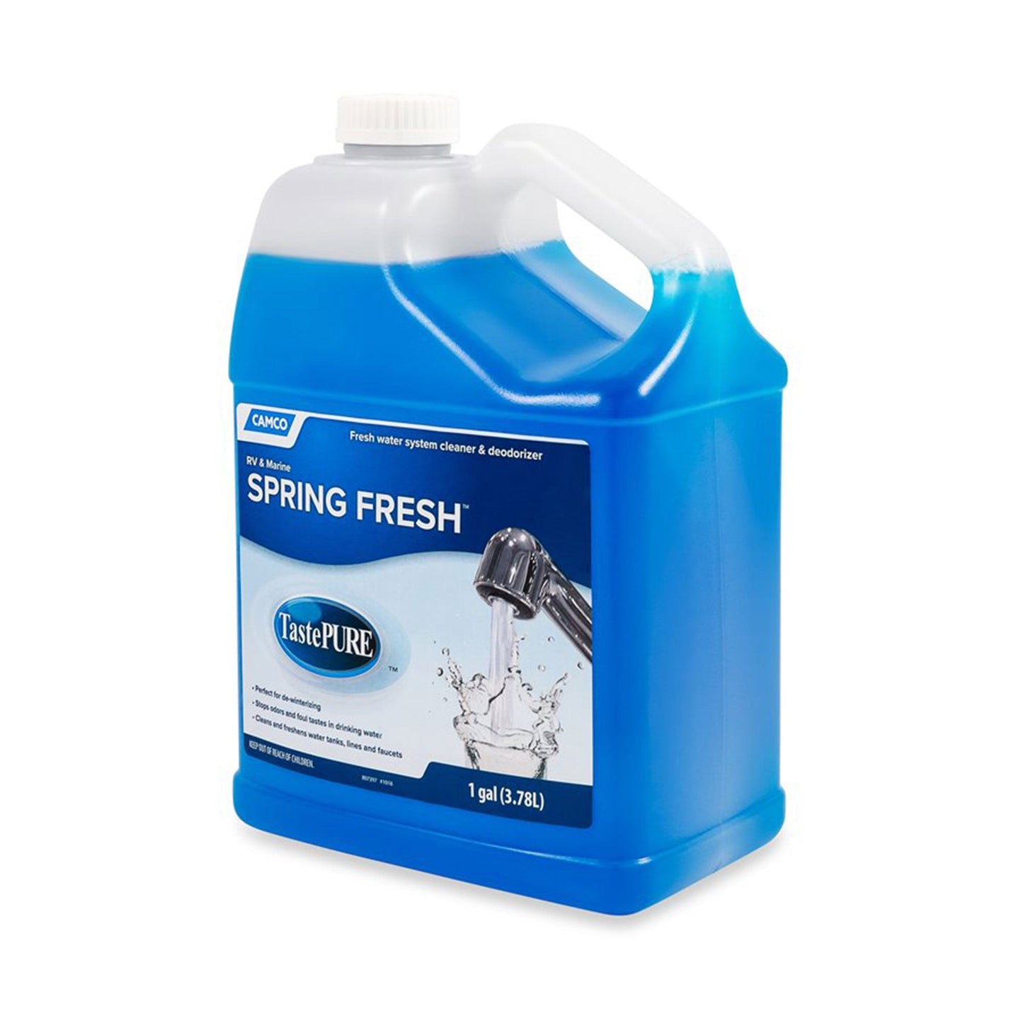 Camco 40207 TastePURE Spring Fresh 128 oz RV Water System Cleaner and Deodorizer - Angler's Pro Tackle & Outdoors