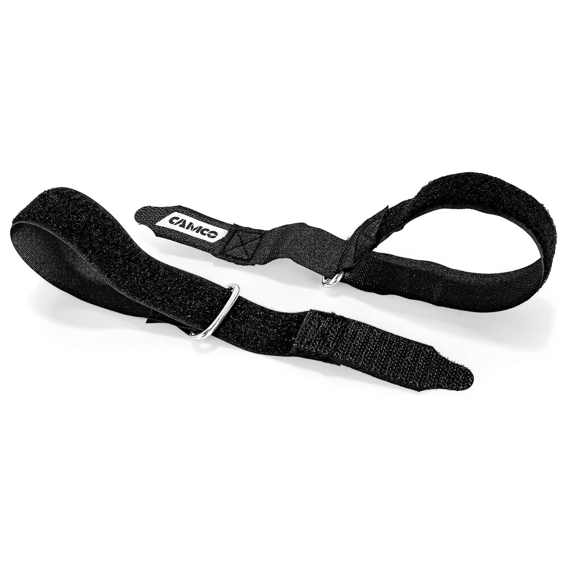 Camco 42503 Universal Fit 12 Inch Replacement Awning Strap Set with Metal D - Ring - Angler's Pro Tackle & Outdoors