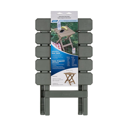 Camco Adirondack Outdoor Camping Small Plastic Folding Side Table, Sage (2 Pack) - Angler's Pro Tackle & Outdoors