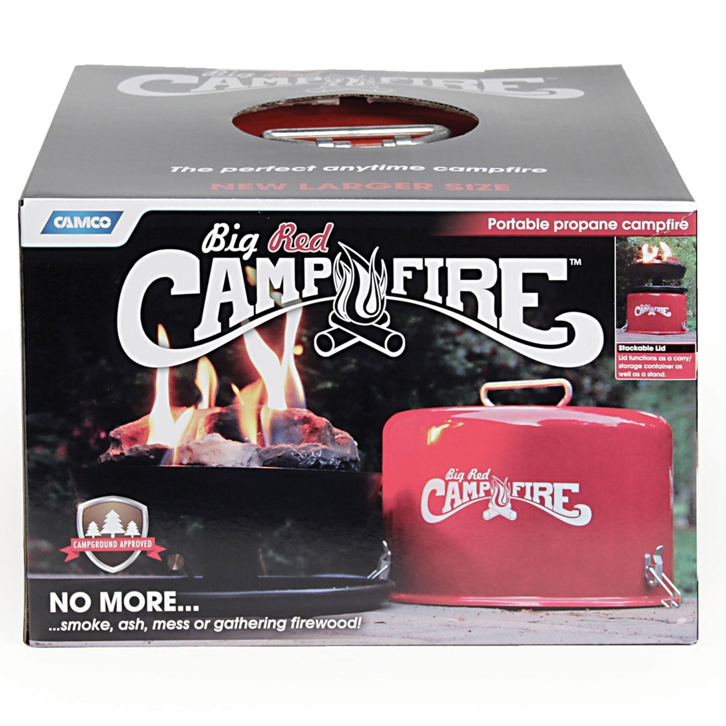 Camco Big Red Outdoor Portable Tabletop Propane Heater Fire Pit, 13.25 Inch - Angler's Pro Tackle & Outdoors