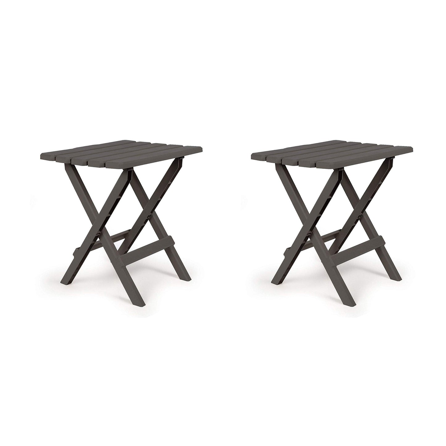 Camco Large Adirondack Portable and Folding Furniture Table, Charcoal (2 Pack) - Angler's Pro Tackle & Outdoors