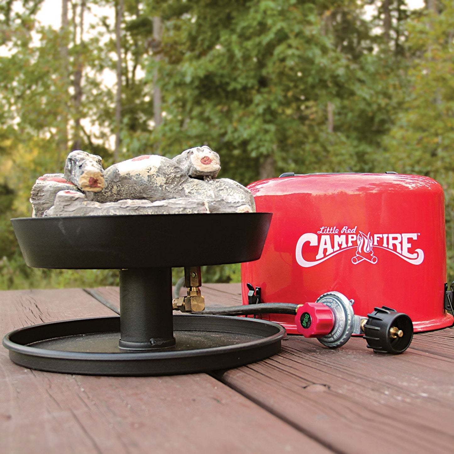 Camco Little Red Outdoor Portable Tabletop Propane Heater Fire Pit 11.25 Inch - Angler's Pro Tackle & Outdoors