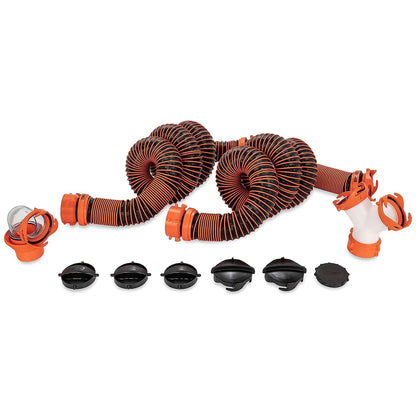 Camco RhinoEXTREME 20 Ft Sewer Hose Kit with 360 Degree Clear Swivel Wye Fitting - Angler's Pro Tackle & Outdoors