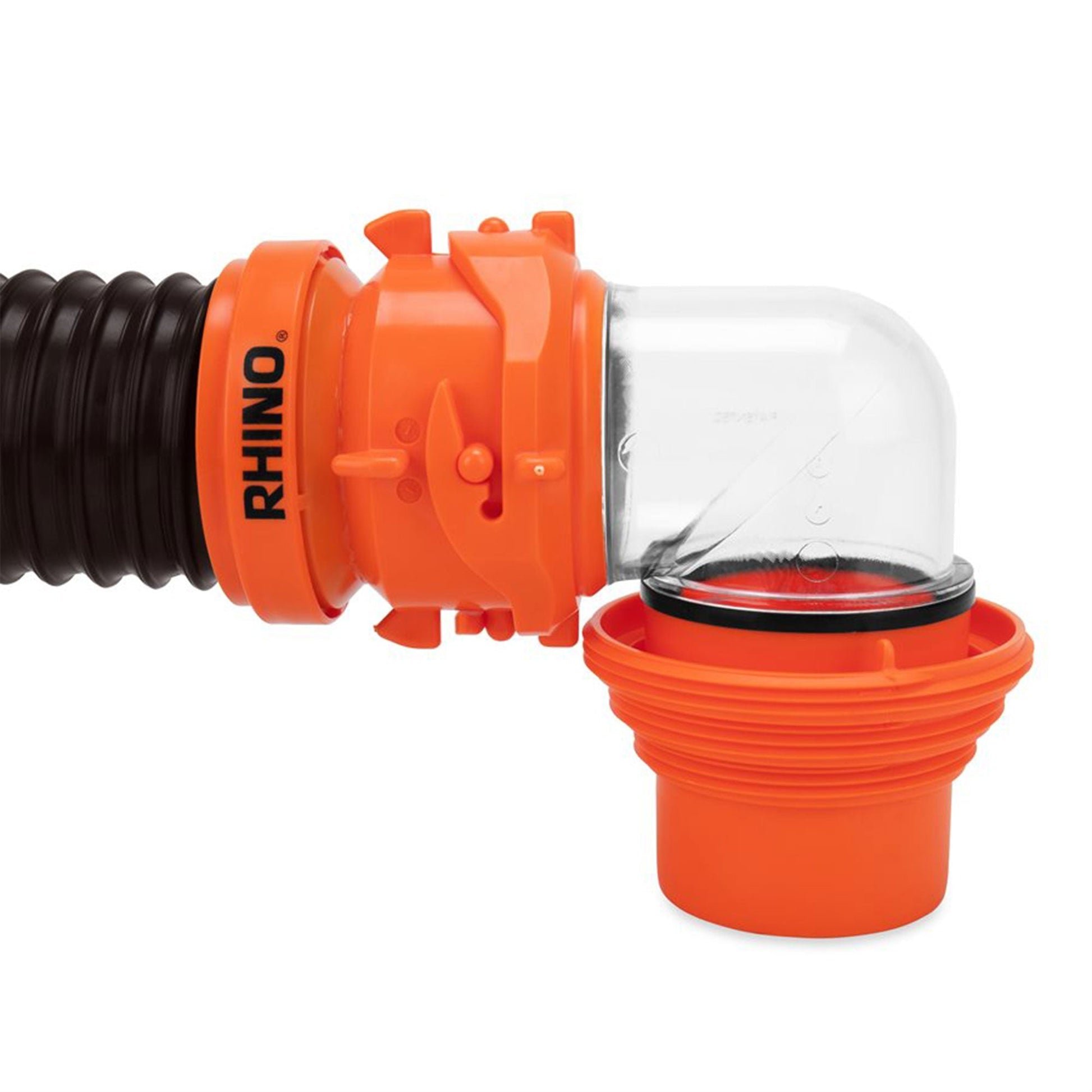 Camco RhinoFLEX 20’ RV Sewer Hose Kit w/ Removable 4 in 1 Adapter, Black/Orange - Angler's Pro Tackle & Outdoors