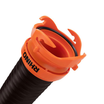 Camco RhinoFLEX 20’ RV Sewer Hose Kit w/ Removable 4 in 1 Adapter, Black/Orange - Angler's Pro Tackle & Outdoors