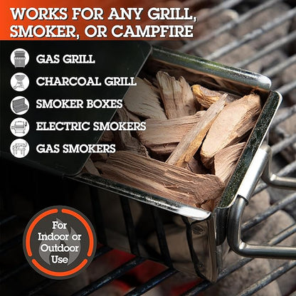 Grill Masters Club Wood Chip 4-Pack: Apple, Hickory, Cherry & Pecan