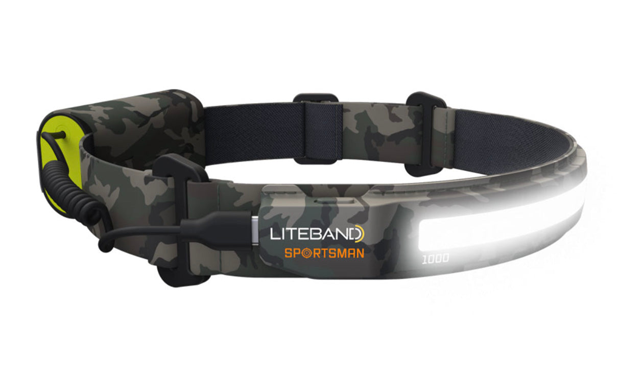 Liteband PRO 1000 Lumen LED Wide Beam Rechargeable Headlamp