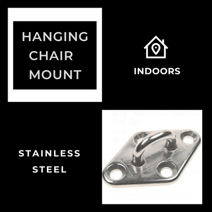 Campus Hammocks Indoor Ceiling Hammock Chair Swing Mount Kit