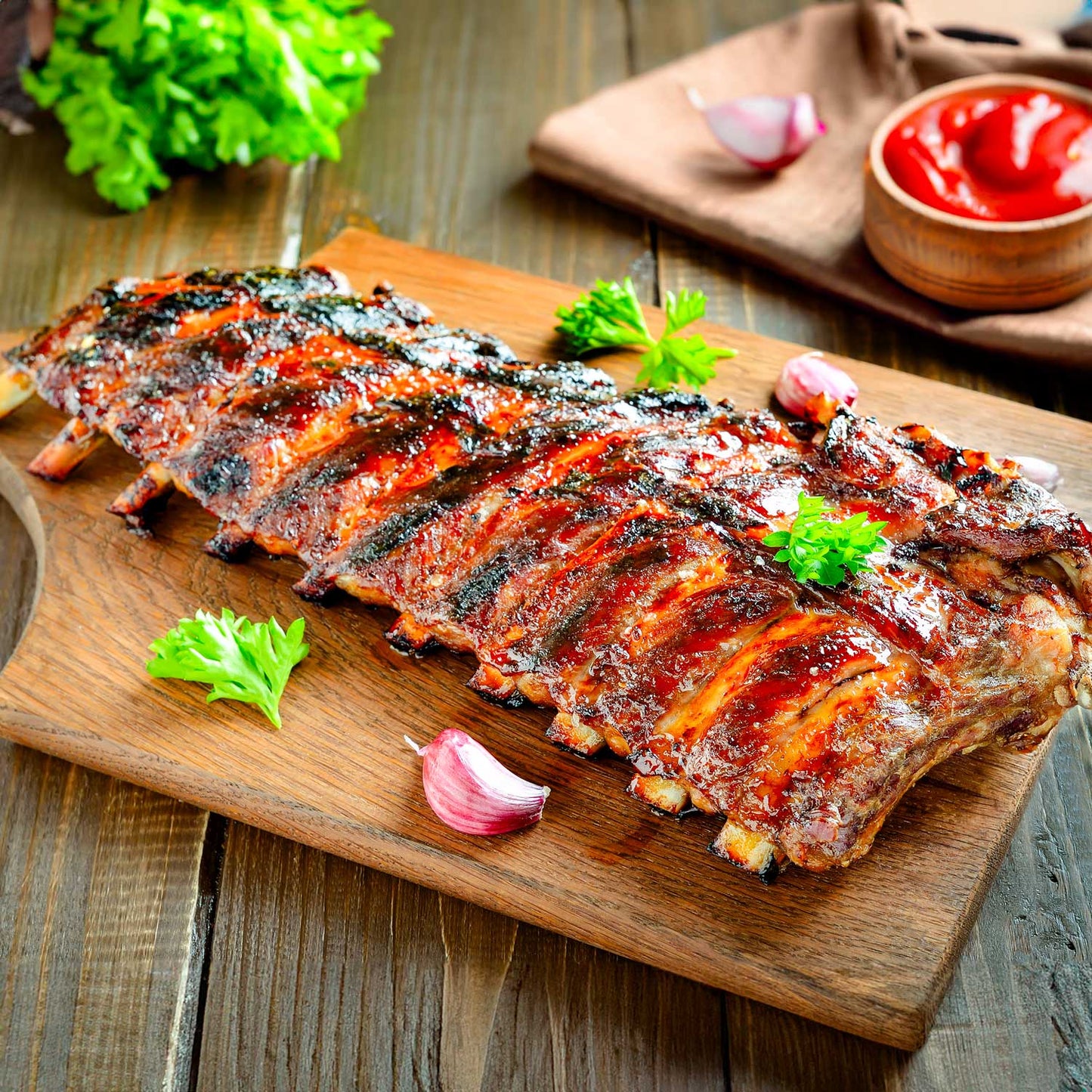 Pig of the Month BBQ *HOLIDAY SPECIAL*:  Candied Orange BBQ Ribs