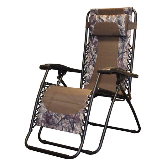 Caravan Canopy Infinity Zero Gravity Steel Frame Patio Deck Chair, Camouflage - Angler's Pro Tackle & Outdoors