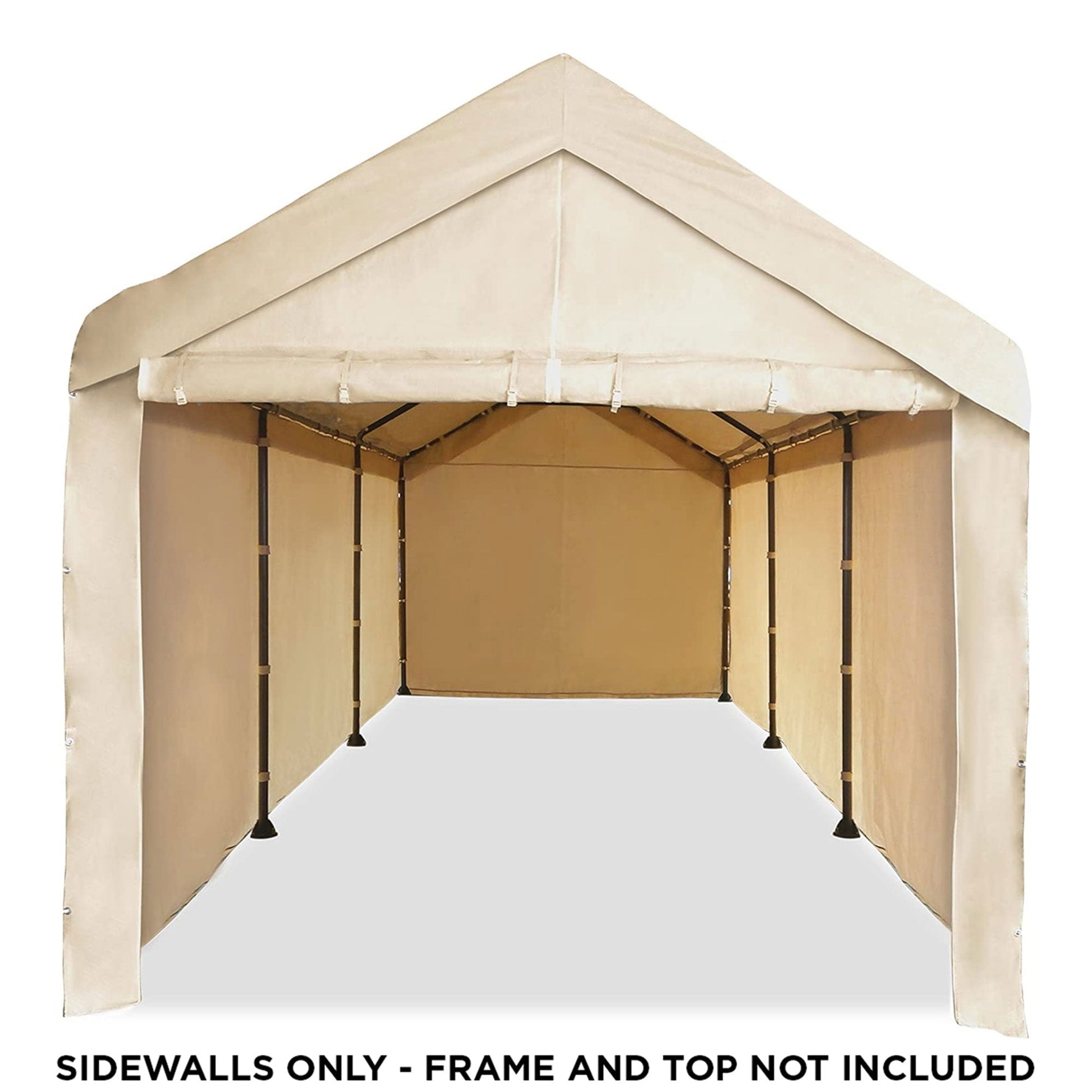 Caravan Canopy Mega Domain Carport 4 Sidewalls, Tan (Sidewalls Only) - Angler's Pro Tackle & Outdoors