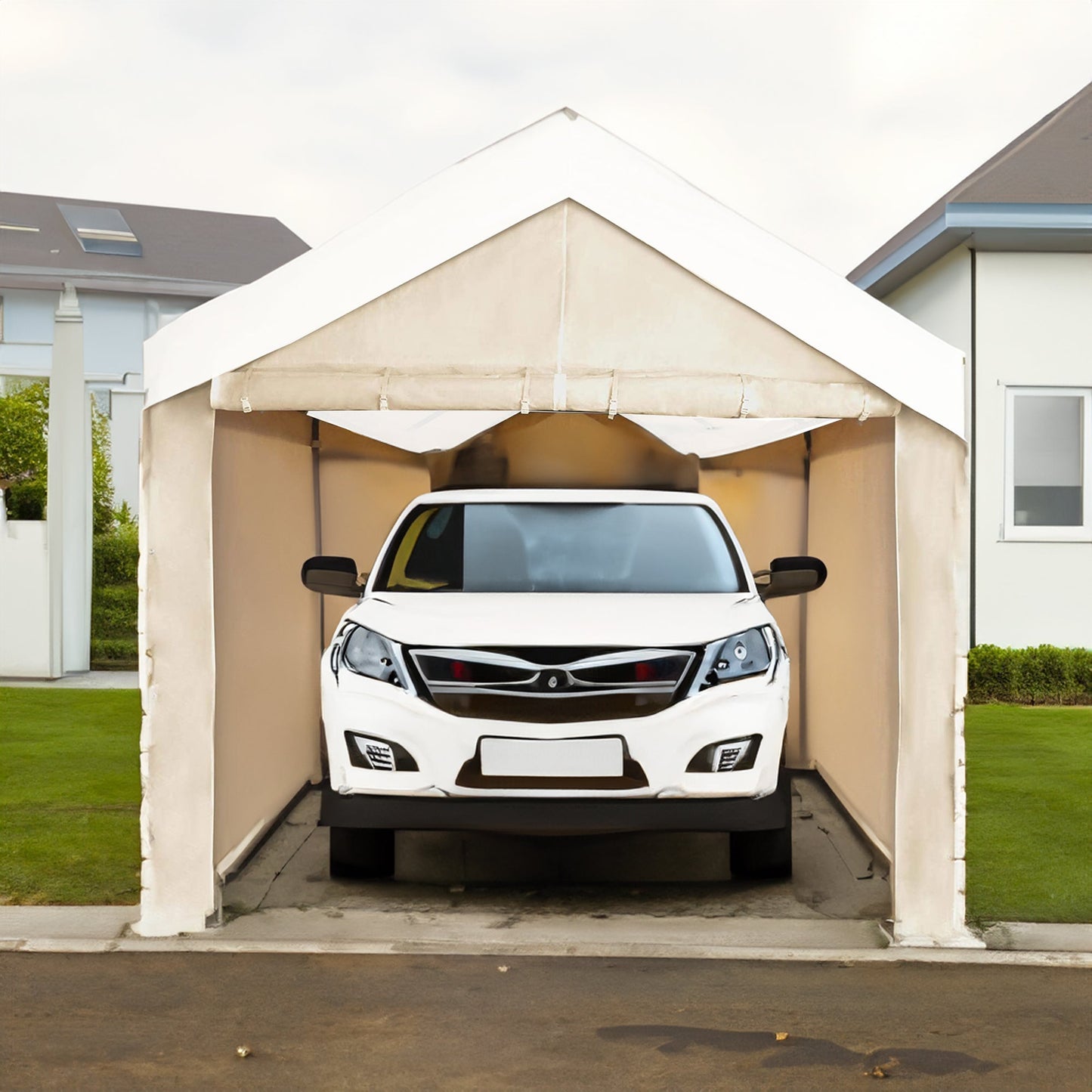 Caravan Canopy Mega Domain Carport 4 Sidewalls, Tan (Sidewalls Only) - Angler's Pro Tackle & Outdoors