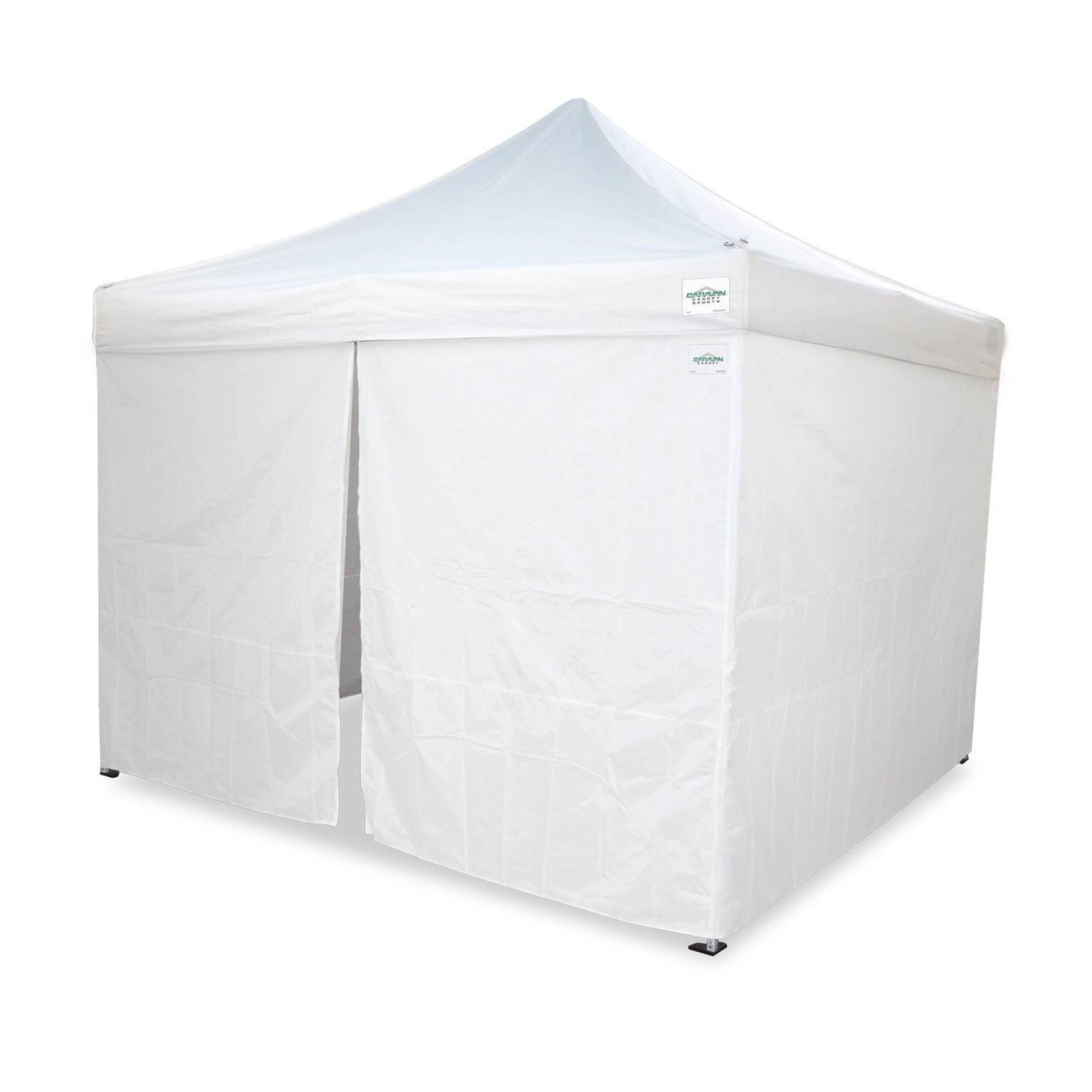 Caravan Canopy Pro 2 12 x 12 Foot Straight Leg Instant Canopy & Sidewalls, White - Angler's Pro Tackle & Outdoors