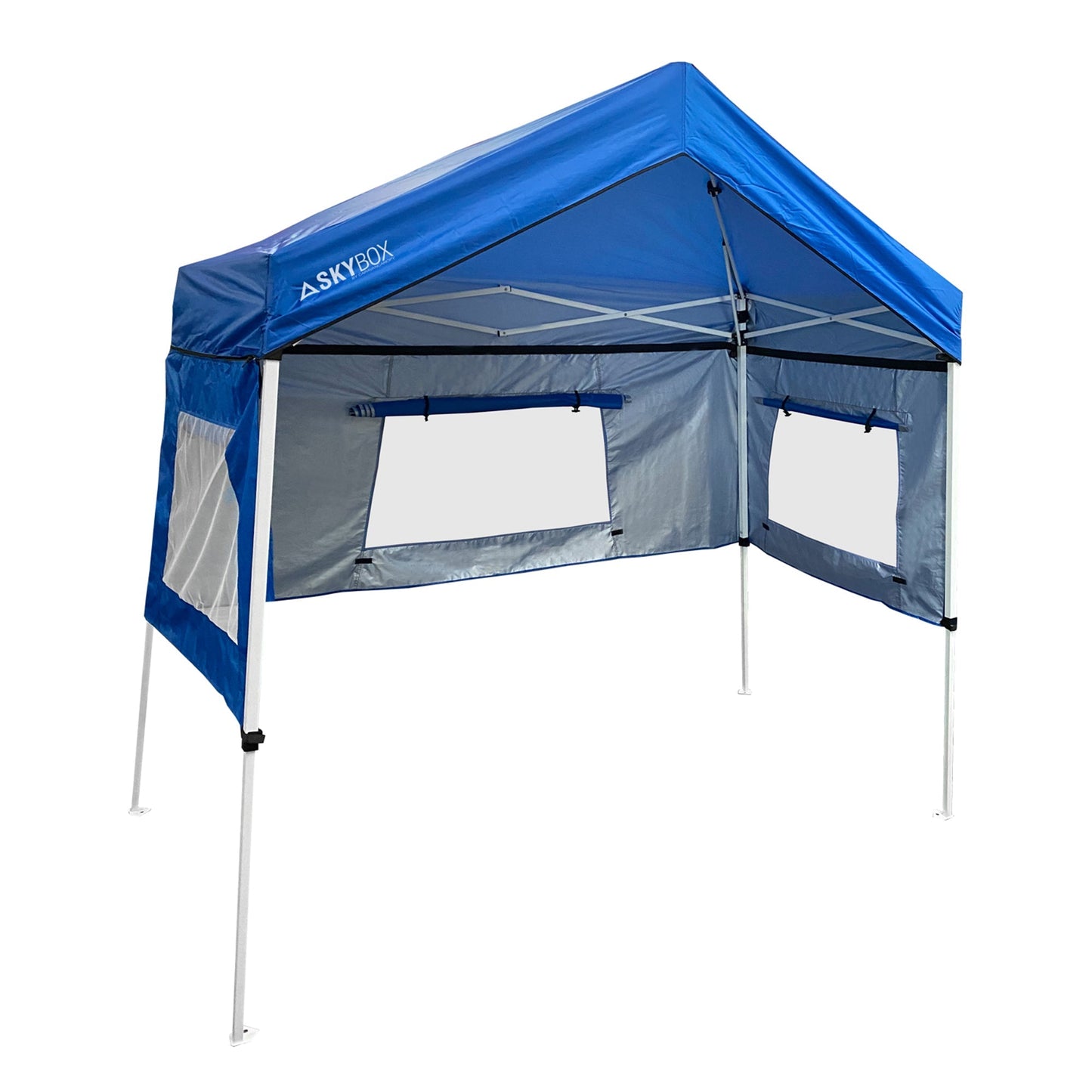 Caravan Canopy Skybox 3.2' x 6.5' Instant Multipurpose Steel Sport Shelter, Blue - Angler's Pro Tackle & Outdoors