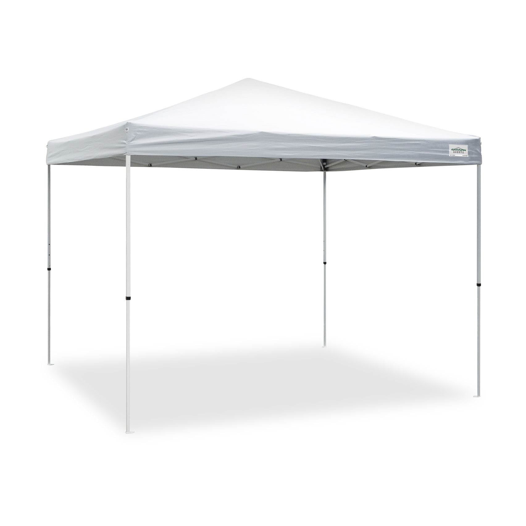 Caravan Canopy Sports V Series 2 Pro 10 x 10 Ft Outdoor Tent Kit, White (2 Pack) - Angler's Pro Tackle & Outdoors