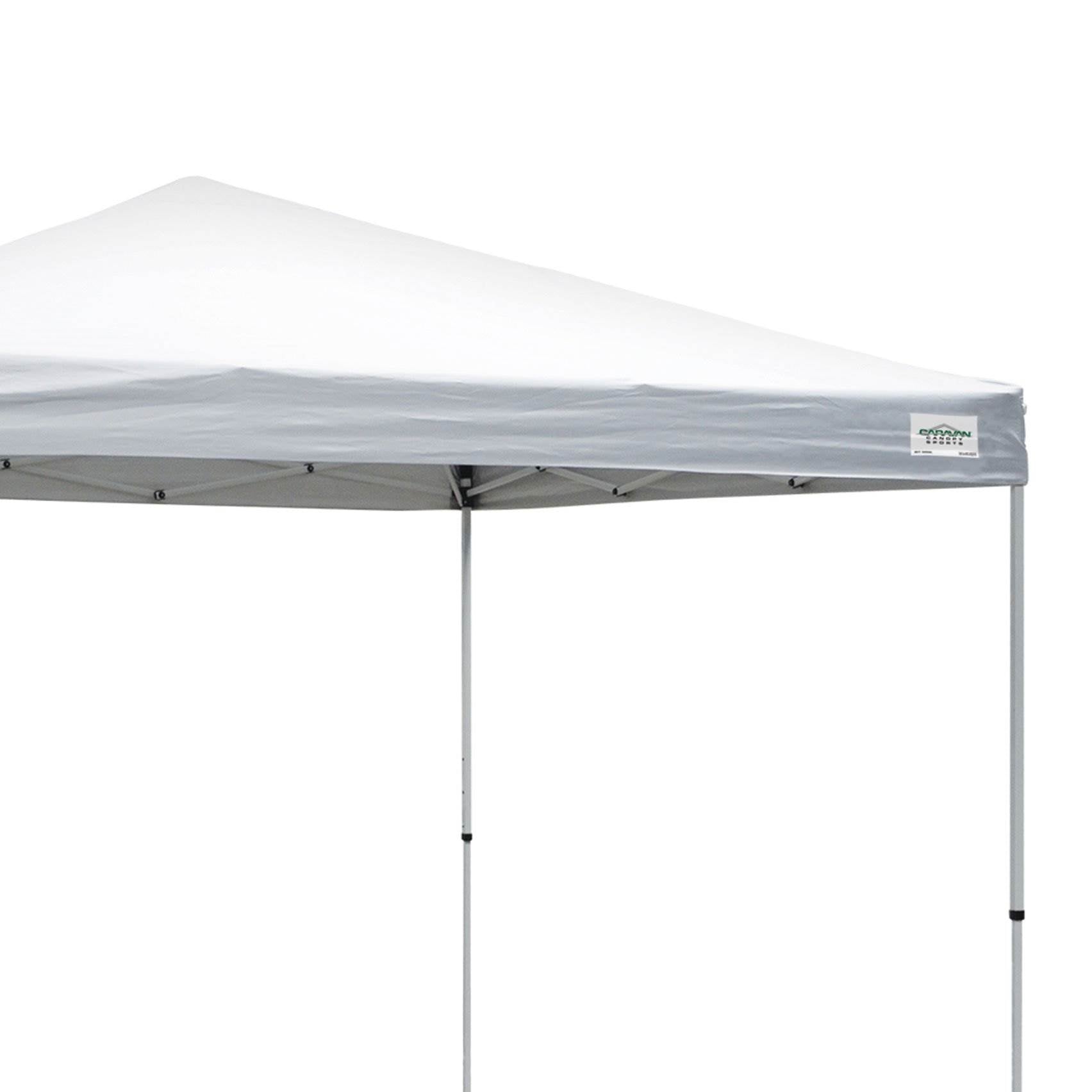 Caravan Canopy Sports V Series 2 Pro 10 x 10 Ft Outdoor Tent Kit, White (2 Pack) - Angler's Pro Tackle & Outdoors