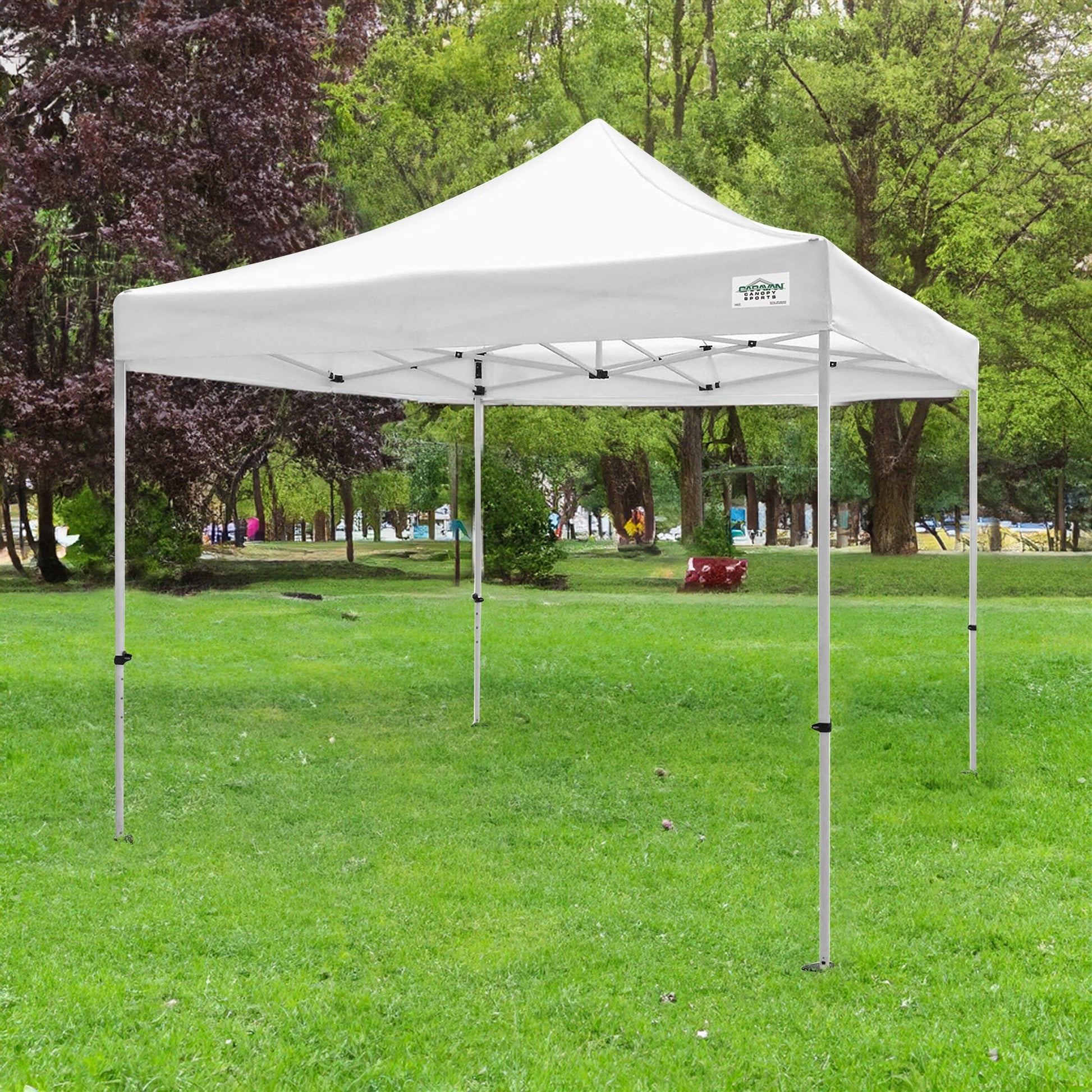 Caravan Canopy TitanShade 10 x 10 Steel Frame Portable Instant Canopy Kit, White - Angler's Pro Tackle & Outdoors