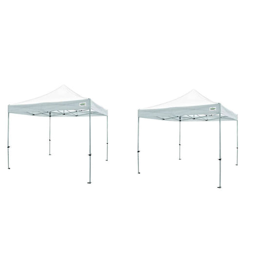 Caravan Canopy TitanShade 10 x 10 Steel Portable Instant Canopy, White (2 Pack) - Angler's Pro Tackle & Outdoors