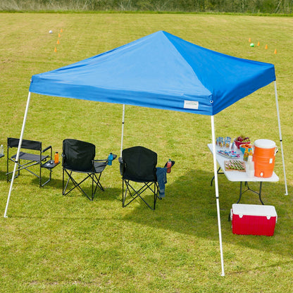 Caravan Canopy V Series 2 10' x 10' Entry Level Angled Leg Instant Canopy, Blue - Angler's Pro Tackle & Outdoors