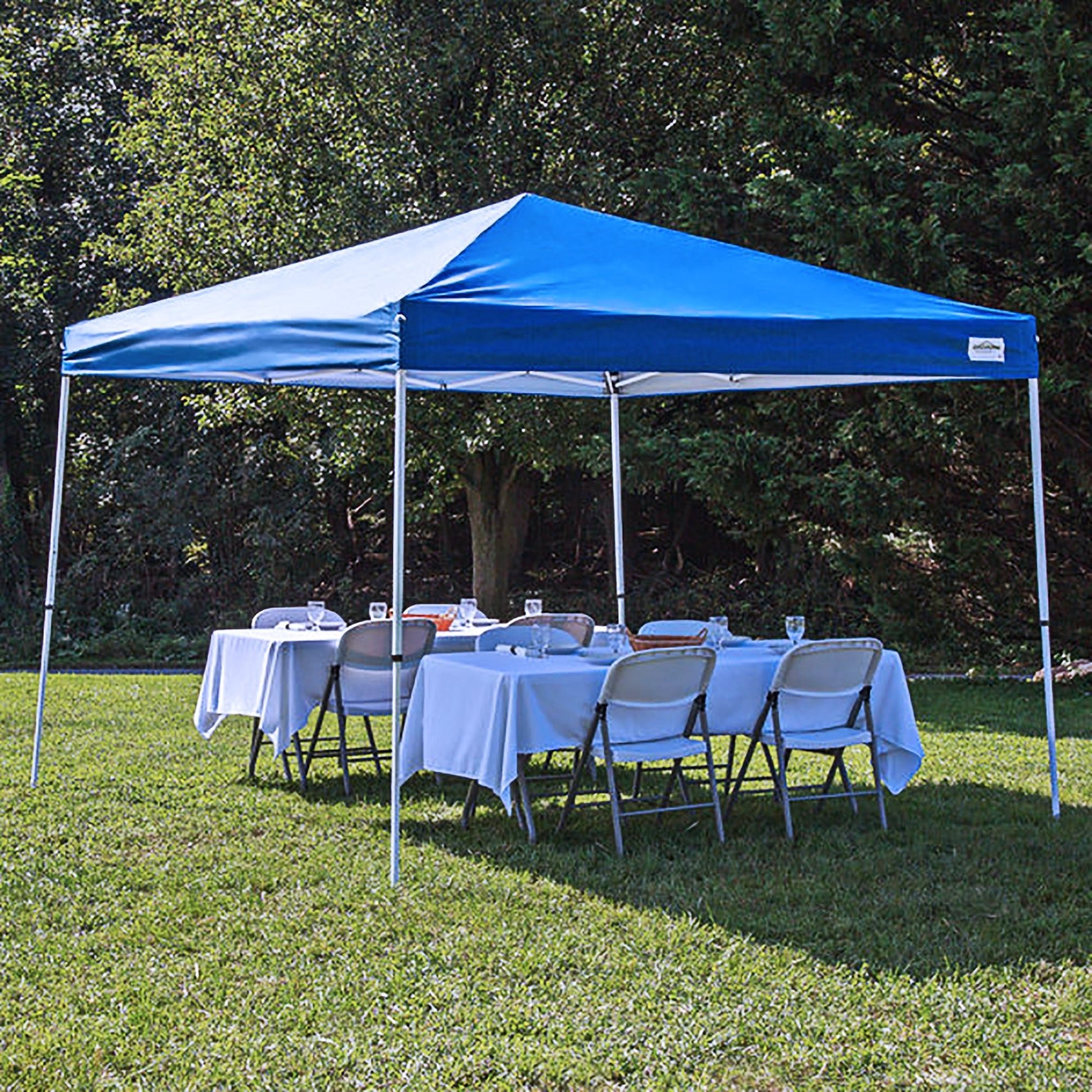 Caravan Canopy V Series 2 10' x 10' Entry Level Angled Leg Instant Canopy, Blue - Angler's Pro Tackle & Outdoors