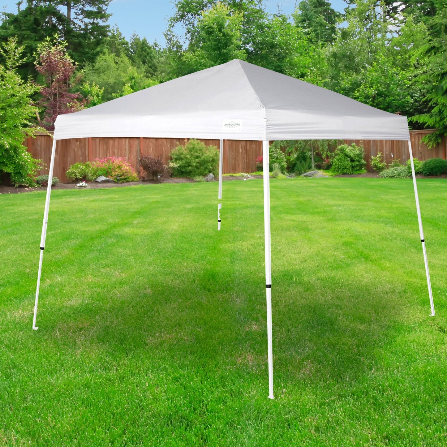 Caravan Canopy V Series 2 10' x 10' Entry Level Angled Leg Instant Canopy, White - Angler's Pro Tackle & Outdoors