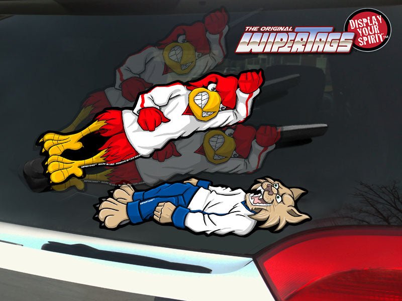 Cardinals vs Wildcats Wrestling (Card WT) WiperTags - Angler's Pro Tackle & Outdoors