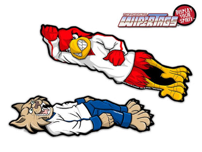 Cardinals vs Wildcats Wrestling (Card WT) WiperTags - Angler's Pro Tackle & Outdoors