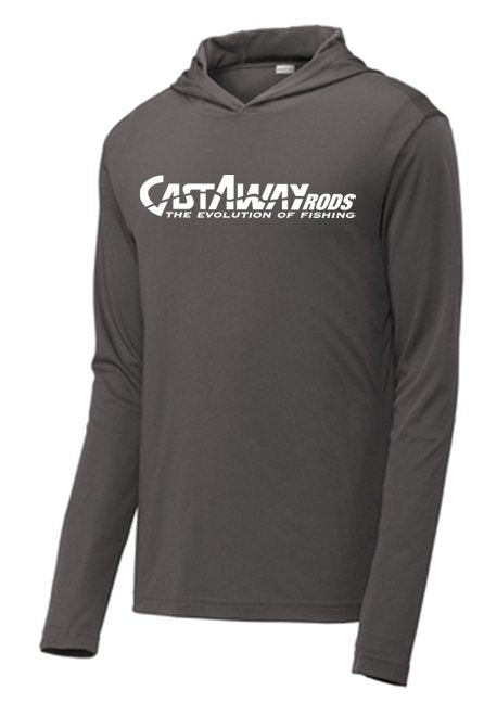 Castaway Rods Sport - Tek ® PosiCharge ® Competitor ™ Iron Grey Hooded Pullover - Angler's Pro Tackle & Outdoors