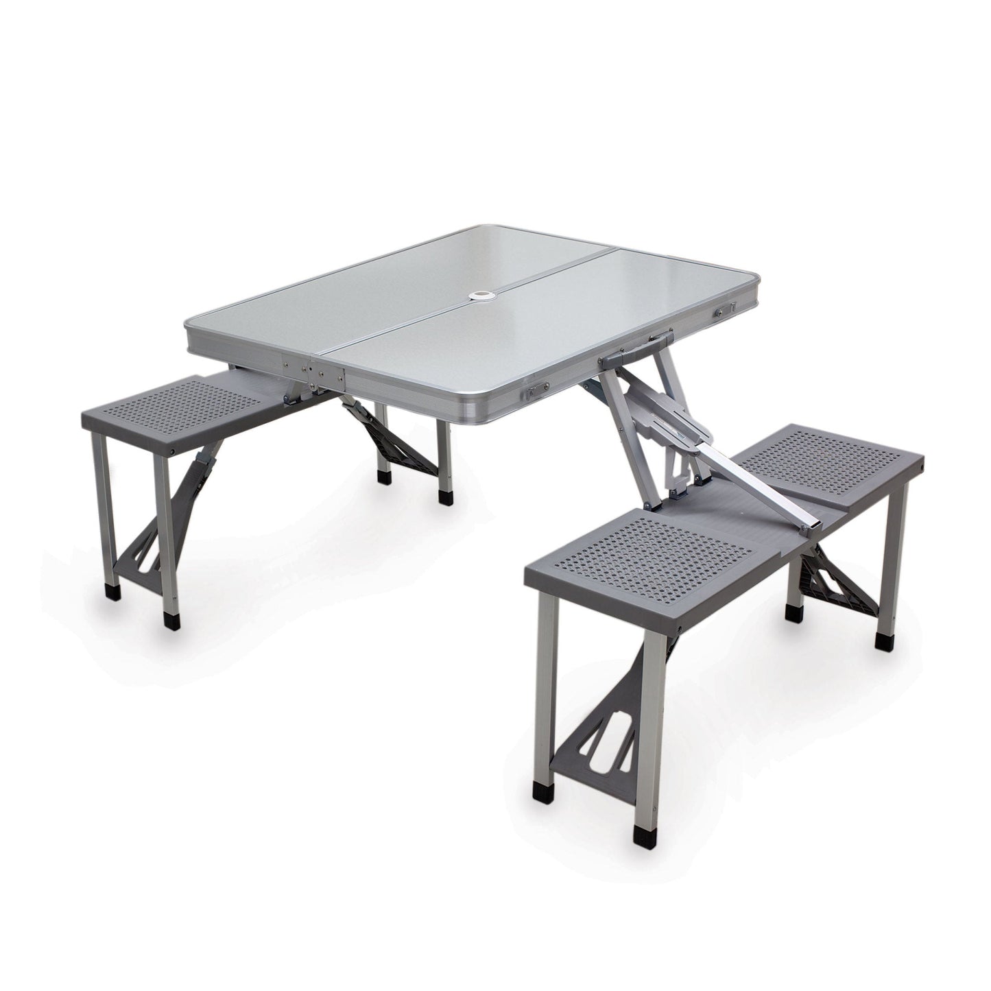 Picnic Time  Aluminum Portable Picnic Table with Seats