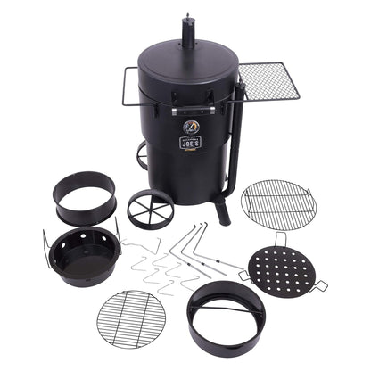 Char - Broil Oklahoma Joes Bronco Barrel Drum Smoker with Porcelain Coated Steel - Angler's Pro Tackle & Outdoors