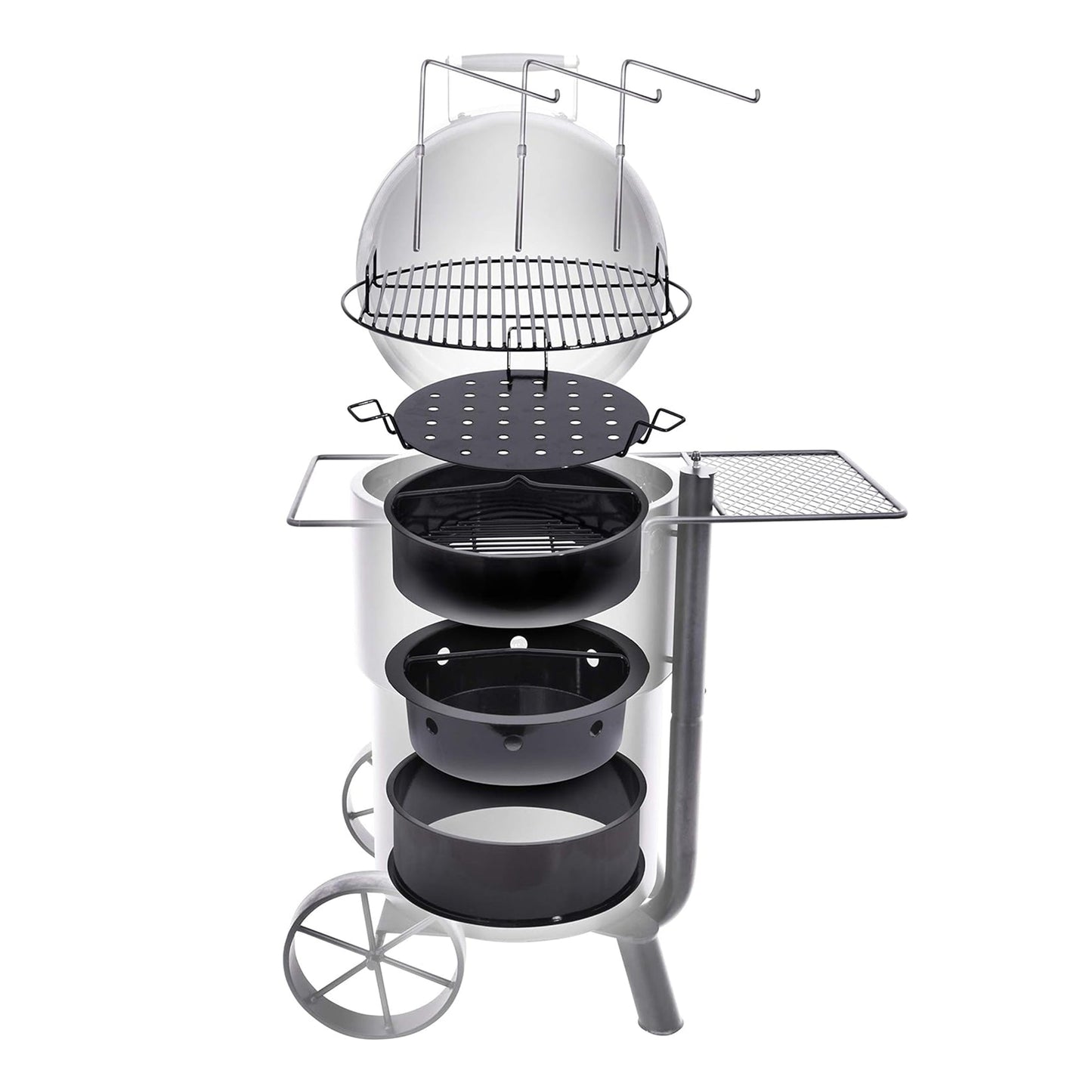 Char - Broil Oklahoma Joes Bronco Barrel Drum Smoker with Porcelain Coated Steel - Angler's Pro Tackle & Outdoors