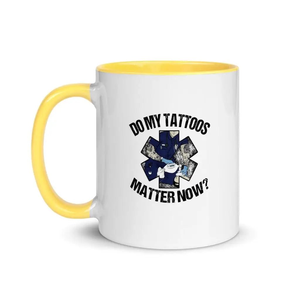 Chief Miller Do My Tattoos Matter Now (EMS) Mug with Color Inside - Angler's Pro Tackle & Outdoors