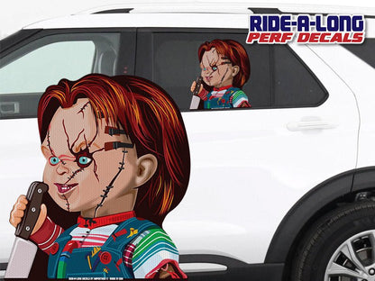Child Doll Killer *RIDE A LONG* Perforated Decal - Angler's Pro Tackle & Outdoors