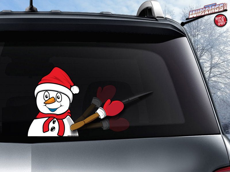 Chilly the Snowman Waving WiperTag with Decal - Angler's Pro Tackle & Outdoors