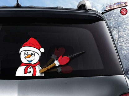 Chilly the Snowman Waving WiperTag with Decal - Angler's Pro Tackle & Outdoors