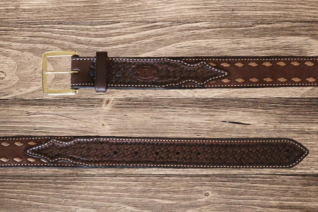 Texas Saddlery Chocolate Spider Buckstitch Combo