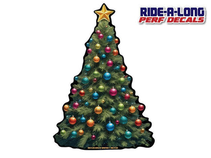Christmas Tree *RIDE A LONG* Perforated Decal - Angler's Pro Tackle & Outdoors