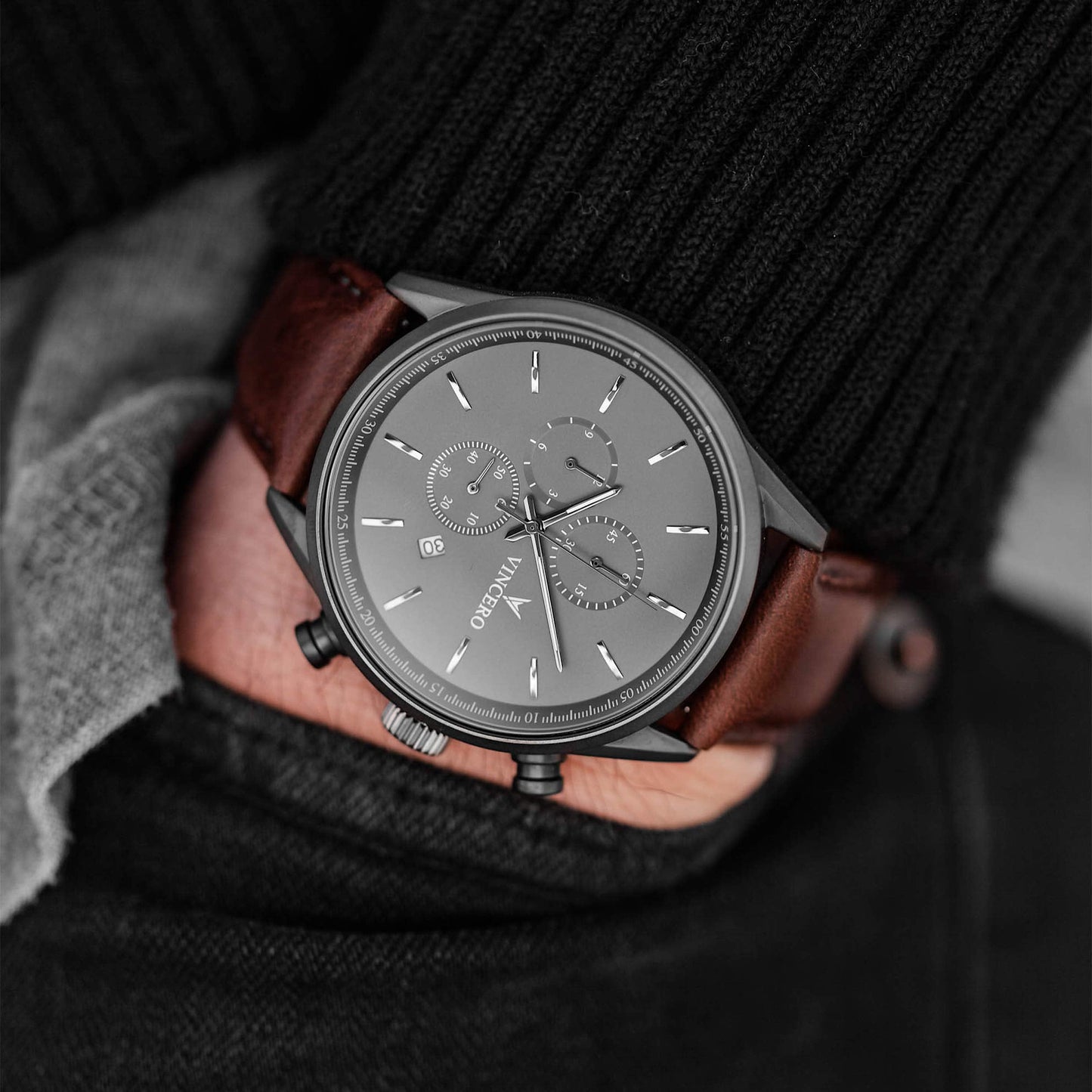 Vincero The Chrono S2 - Gunmetal/Walnut