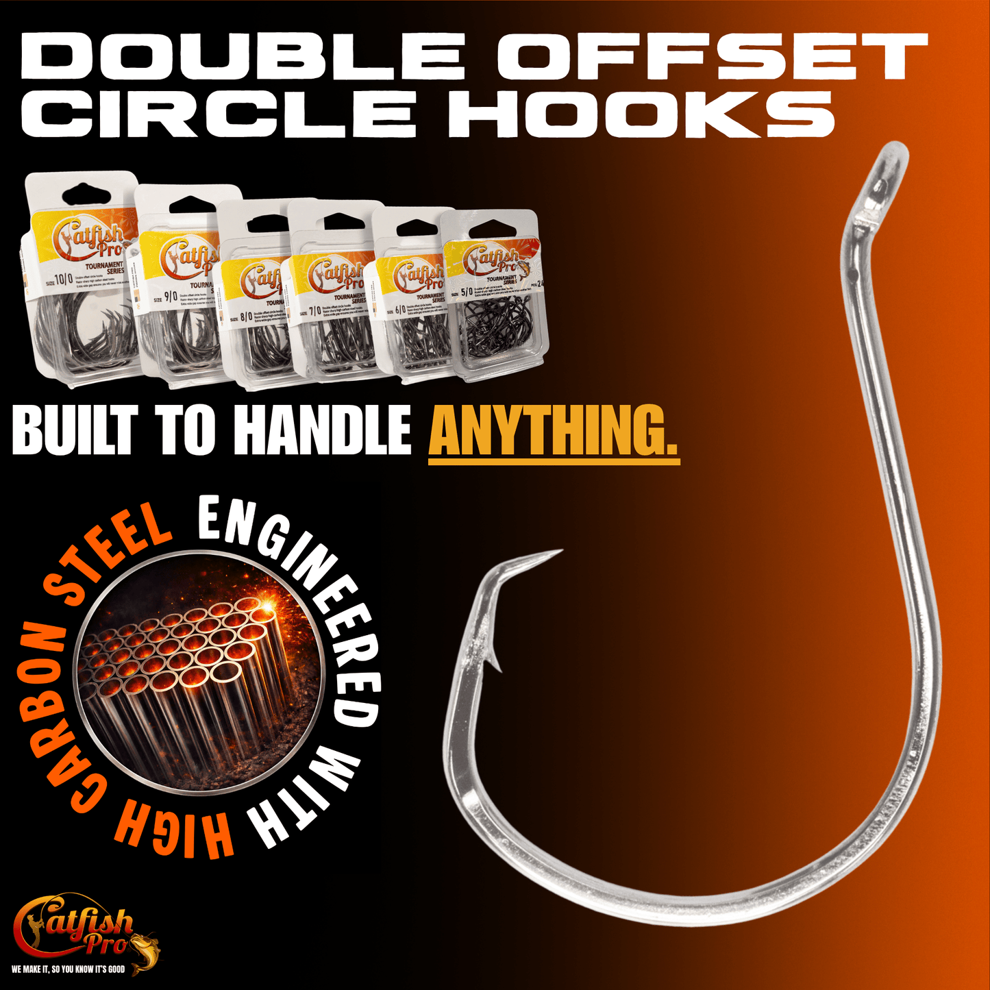 Catfish Pro Double Offset Circle Hooks 8/0 - Value Pack