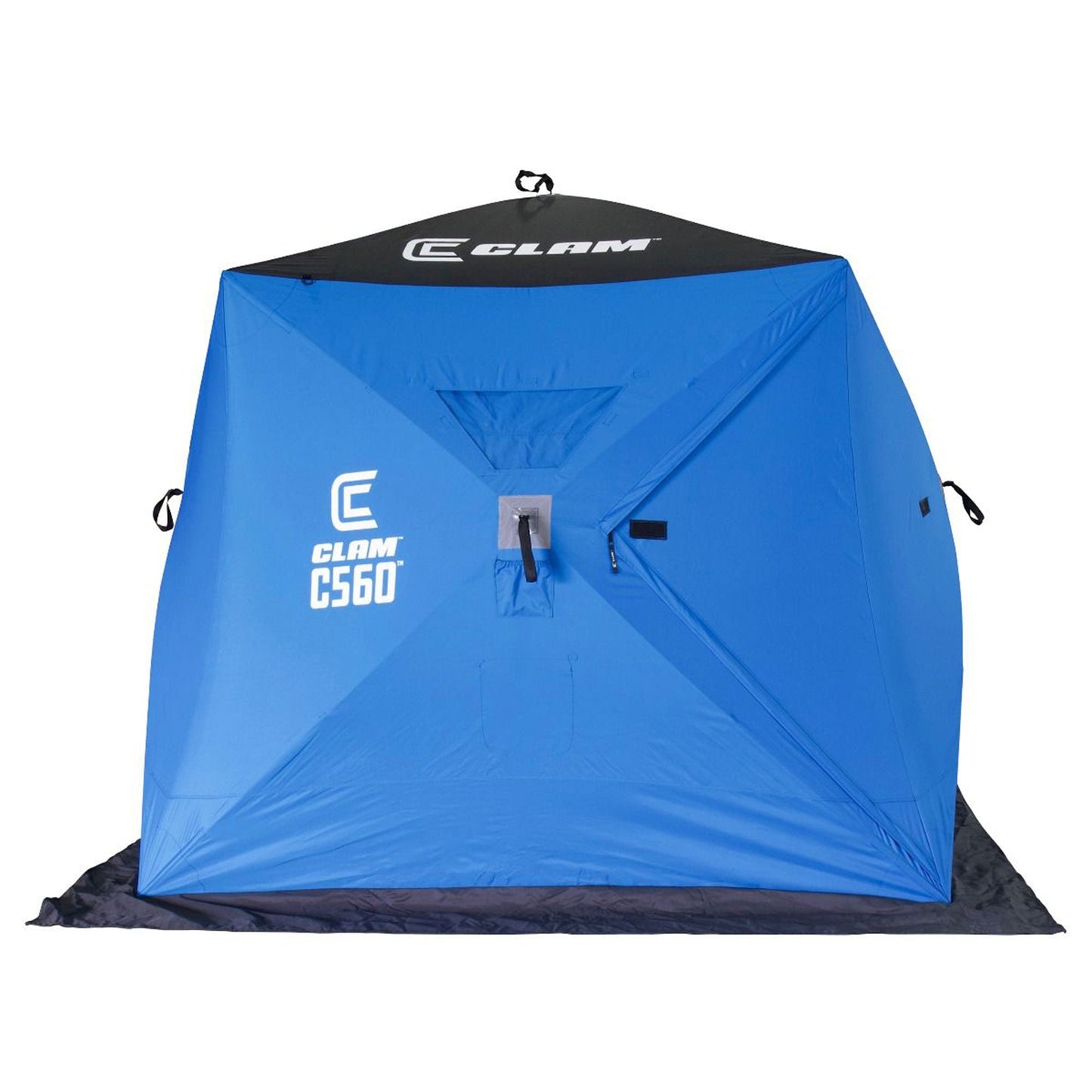 CLAM C - 560 Outdoor Portable 7.5 Foot Pop Up Ice Fishing Hub Shelter Tent, 14476 - Angler's Pro Tackle & Outdoors