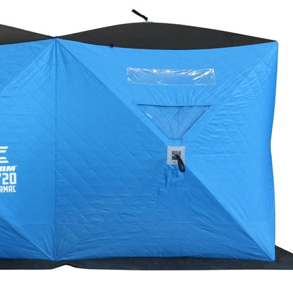 CLAM Portable 6 x 12 Ft C - 720 Pop Up Ice Fishing Thermal Hub Shelter Tent - Angler's Pro Tackle & Outdoors