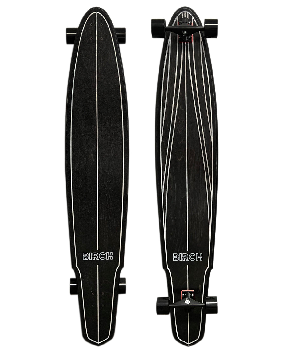 BIRCH 57" SHAKER: Longboard Cruiser Skateboard - Complete Setup