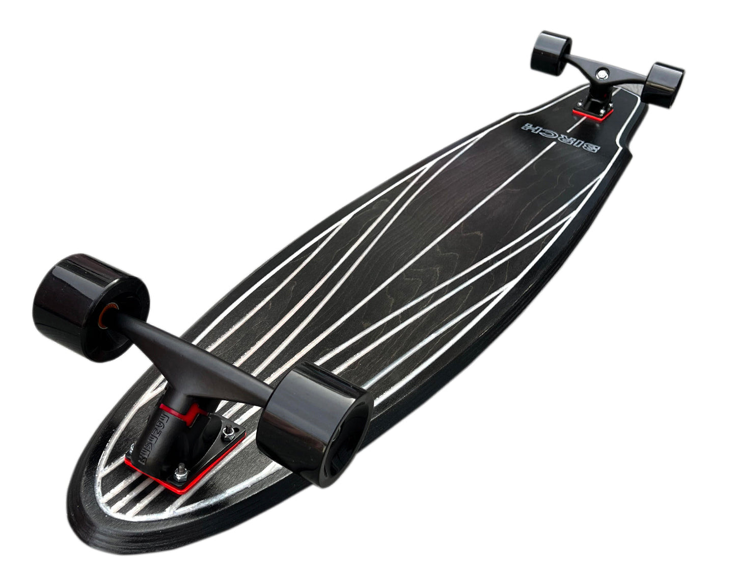 BIRCH 57" SHAKER: Longboard Cruiser Skateboard - Complete Setup