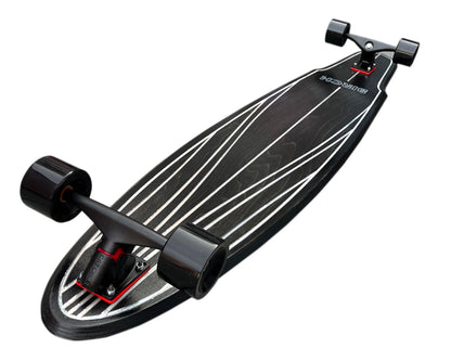 BIRCH 57" SHAKER: Longboard Cruiser Skateboard - Complete Setup