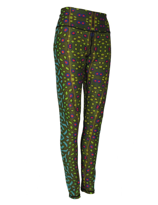 Cognito Brands Brook Trout Fish Print Patterned All Sport Leggings - Angler's Pro Tackle & Outdoors