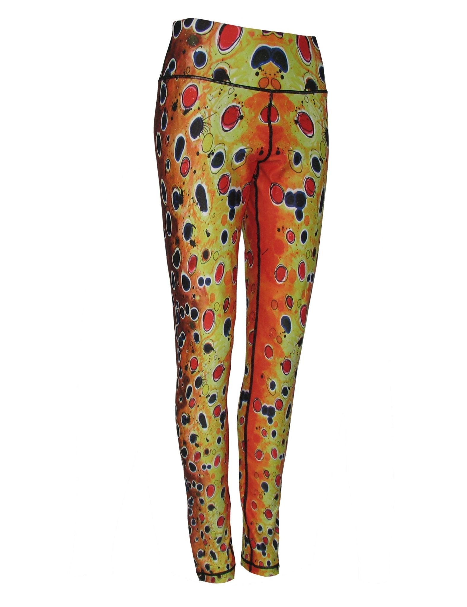 Cognito Brands Brown Trout2 Fish Print Patterned All Sport Leggings - Angler's Pro Tackle & Outdoors